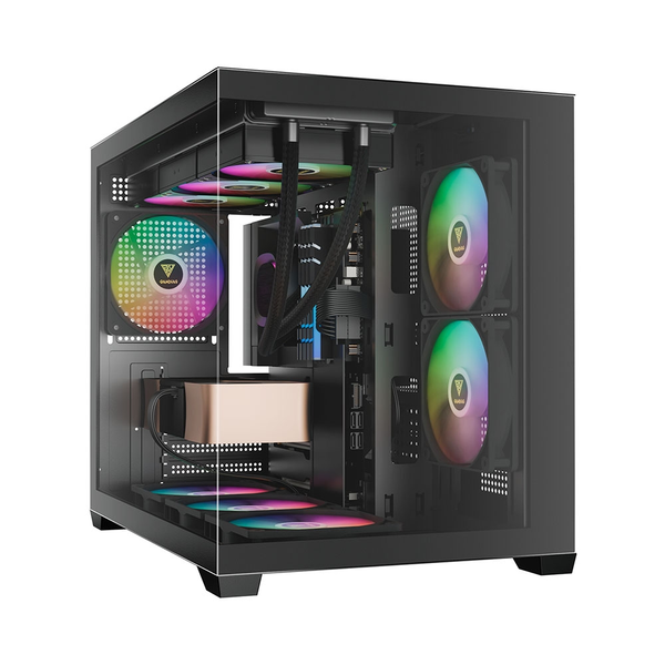 Vỏ Case Gamdias Aura GC10M V2 ARGB Đen/Black