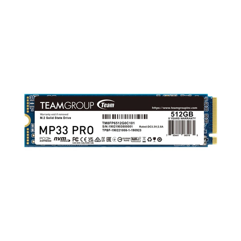 Ổ cứng SSD TeamGroup 512G MP33 Pro M.2 PCIe Gen3x4
