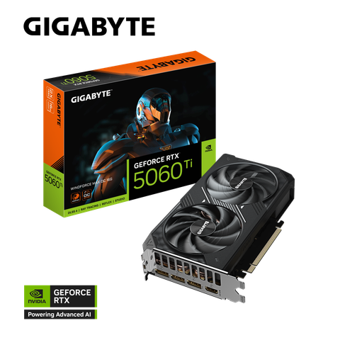 VGA Gigabyte GeForce RTX 5060Ti Windforce MAX 16GB GDDR7 OC