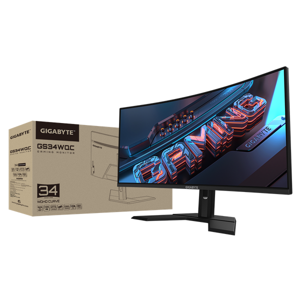 Màn hình GIGABYTE GS34WQC 34 inch VA 120Hz WQHD Cong