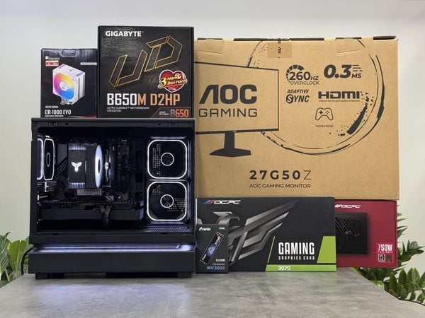 PC VTCOM R5-7500F/ VGA RTX 3070/ 16GB DDR5/ 512GB