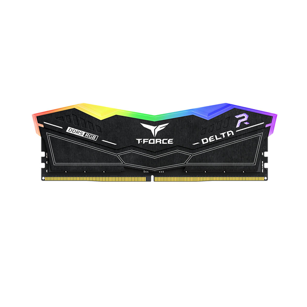 Ram DR5 16GB Buss 6000 Team Group T-Force Delta RGB CL38 Đen/Black