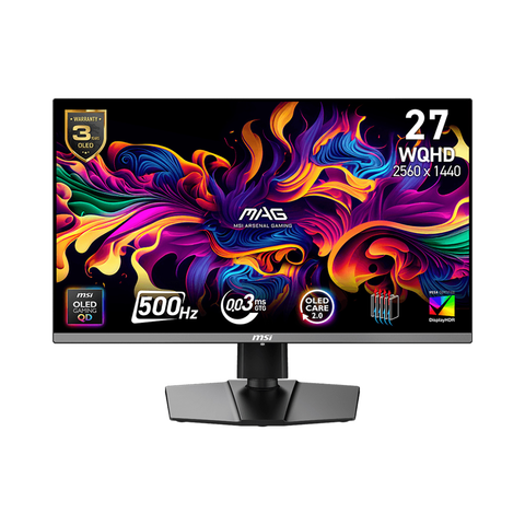 Màn hình phẳng MSI MAG 272QP 27'' 2K QD-OLED X50 WQHD 500Hz 0.03ms HDR