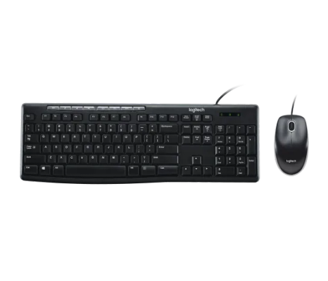 Combo bàn phím chuột có dây Logitech MK200