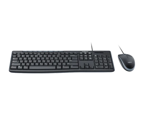 Combo bàn phím chuột có dây Logitech MK200