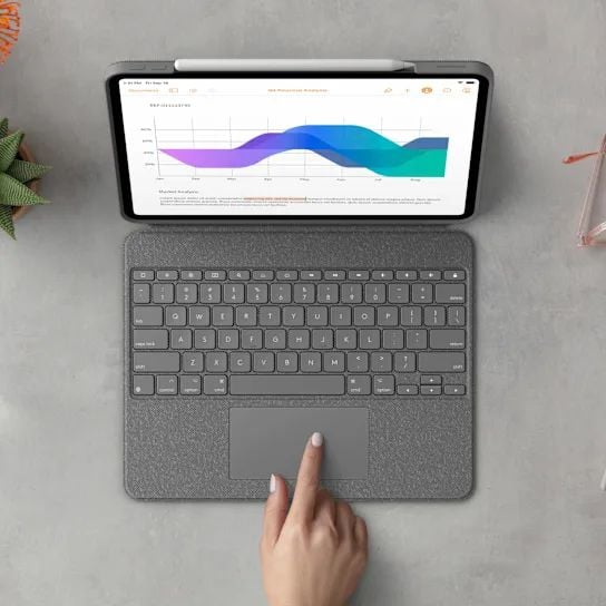 Combo bàn phím bao da Logitech Touch cho iPad Pro 12.9