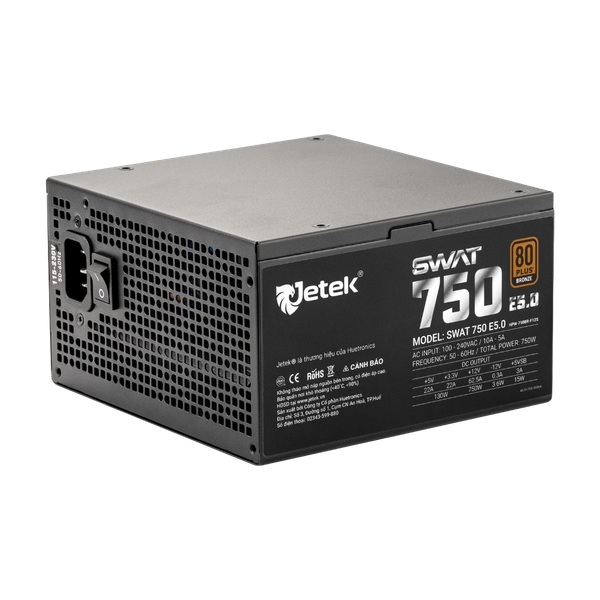 Nguồn Jetek SWAT750 E5.0 750W 80 Plus Bronze
