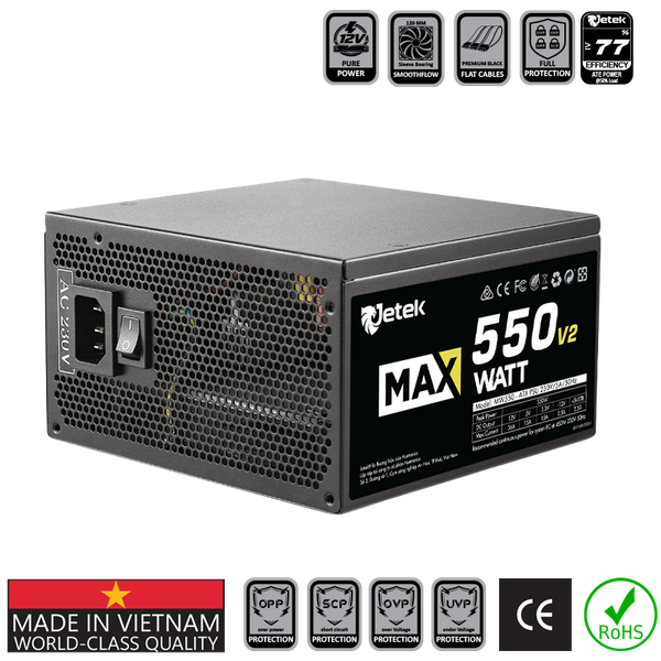 Nguồn Jetek MAXWATT 550V2 550W