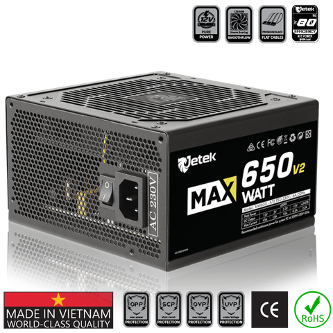Nguồn Jetek MAXWATT 650V2 650W
