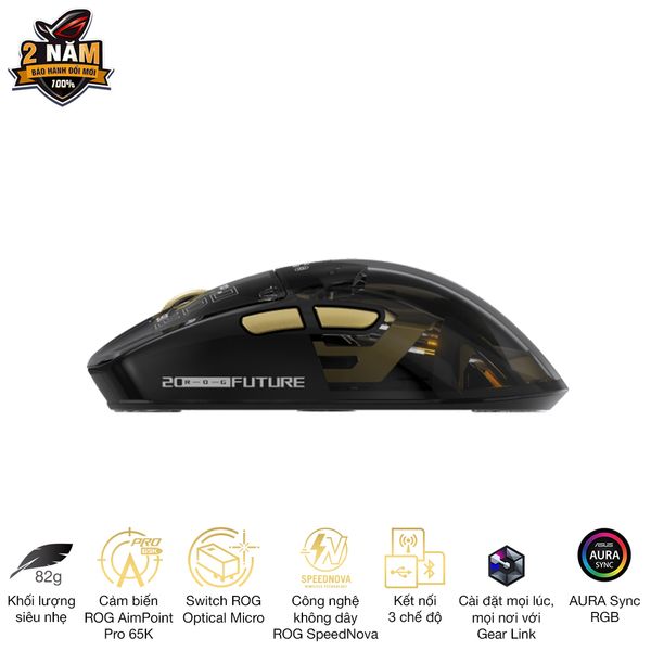 Chuột ASUS ROG HARPE II EXTREME EDITION 20 Wireless Black