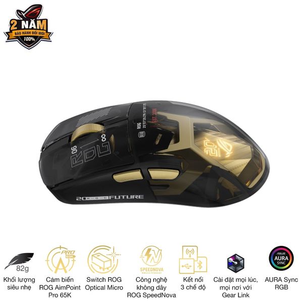 Chuột ASUS ROG HARPE II EXTREME EDITION 20 Wireless Black