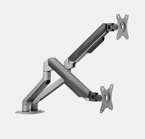 Giá treo màn hình Hyperwork T6 Pro Dual HPW T6P.Dual.V2-GRY (Đôi/Đen xám)