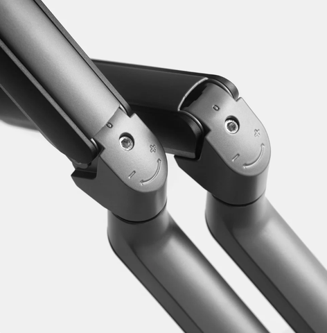 Giá treo màn hình Hyperwork T6 Pro Dual HPW T6P.Dual.V2-GRY (Đôi/Đen xám)