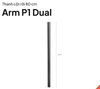 Thanh nối 80cm giá đỡ màn hình HyperWork P1  Dual 2025 HPW-EP02-BLK - Đen