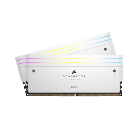RAM CORSAIR DOMINATOR TITANIUM RGB 96G (2x48GB) 6600MHz DDR5 WHITE