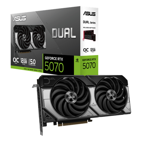 VGA ASUS GeForce RTX™ 5070 Dual 12GB GDDR7 OC Edition