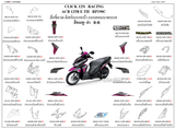Dàn áo HONDA CLICK 125 (ACB125 S E TH, ACB125 CBT E TH, ACB125 B E TH)