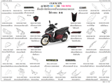 Dàn áo HONDA CLICK 125i (ACB125 BT H, ACB125 CBT H TH)