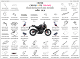 Dàn áo HONDA CB150R neo sport (CBF150N, CBF150NA K TH)