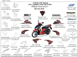 Dàn áo HONDA CLICK 125 (ANC125 BCT C TH, 2TH, BST C, BBT C TH)