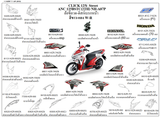 Dàn áo HONDA CLICK 125 (ANC125 BCT C TH, 2TH, BST C, BBT C TH)