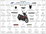 Dàn áo HONDA CLICK 125i (ACB125 BT G, ACB125 CBT G TH)
