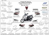 Dàn áo HONDA CLICK 125 (ANC125 BCT C TH, 2TH, BST C, BBT C TH)