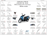 Dàn áo HONDA CLICK 125 (ACB125 S E TH, ACB125 CBT E TH, ACB125 B E TH)
