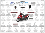 Dàn áo HONDA CLICK 125i (ACB125 BT G, ACB125 CBT G TH)