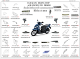 Dàn áo HONDA CLICK 125 (ACB125 S E TH, ACB125 CBT E TH, ACB125 B E TH)