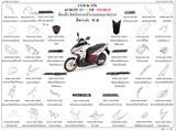 Dàn áo HONDA CLICK 125i (ACB125 BT H, ACB125 CBT H TH)