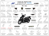 Dàn áo HONDA CLICK 125 (ACB125 BT F TH, ACB125 CBT F TH)