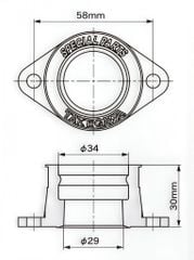  Co cao su bình xăng Takegawa 