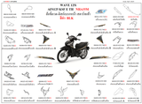 Dàn áo WAVE 125i (AFS125MSFE, AFS125KSFE, AFS125CSFE TH)
