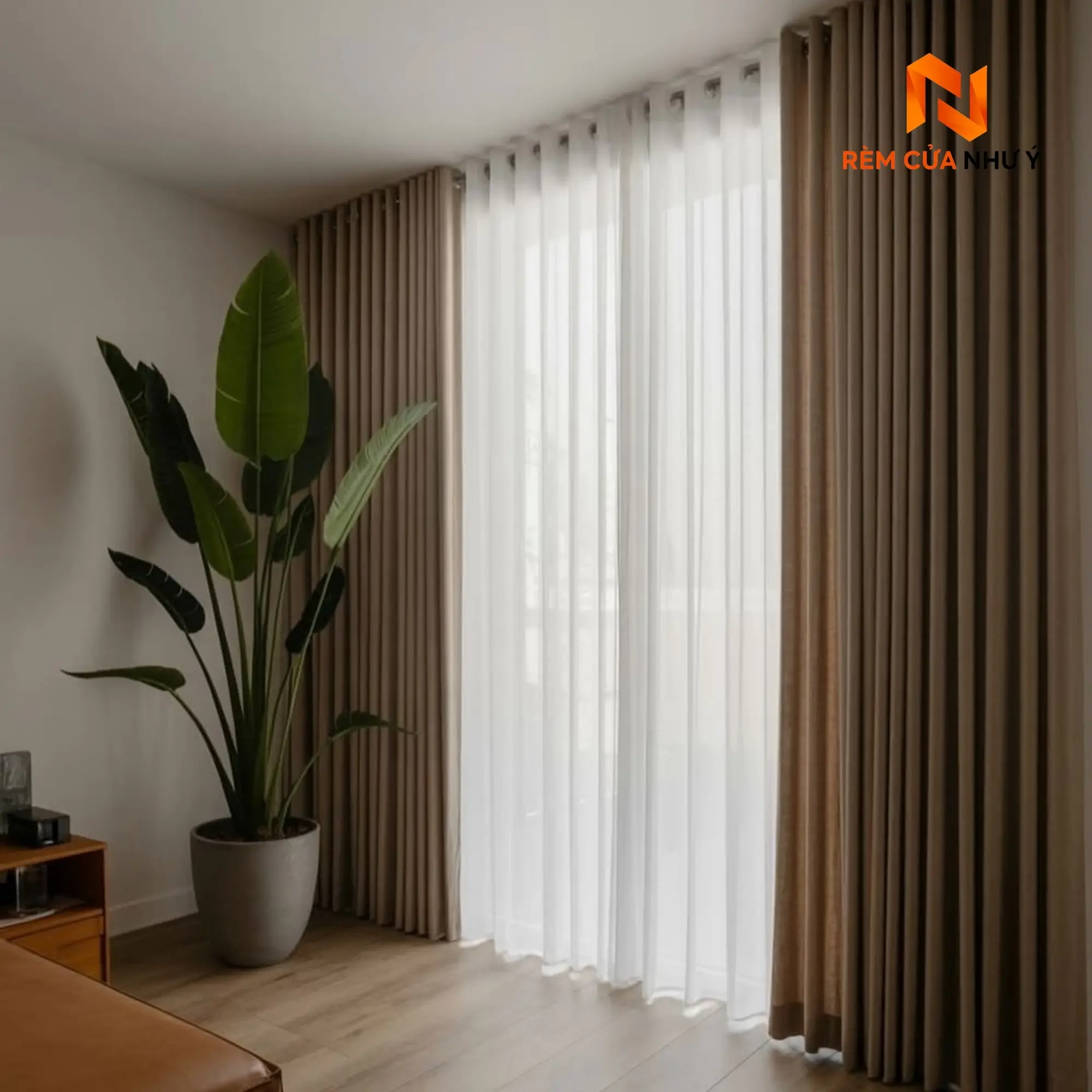 Rèm vải chung cư NY09