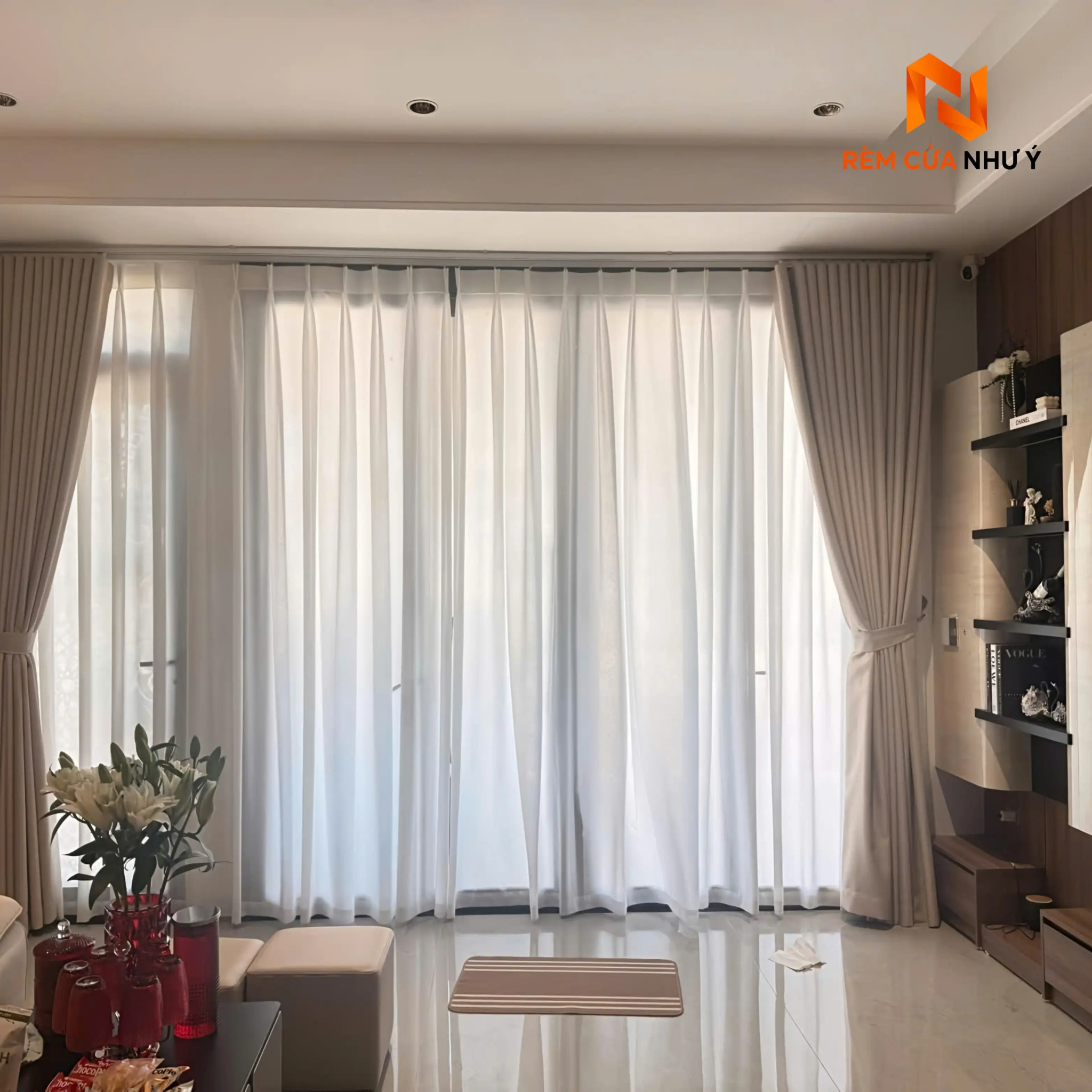 Rèm Vải Voan NY08