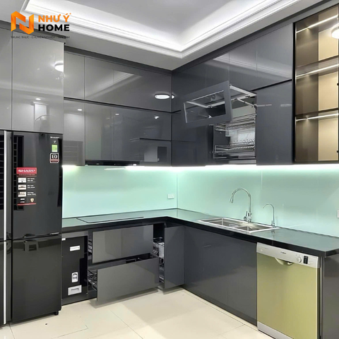 Tủ bếp nhựa acrylic AC035