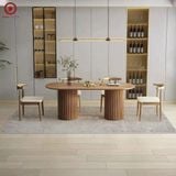  BAC-174 Bộ bàn ăn Soga và 4 ghế Bull 