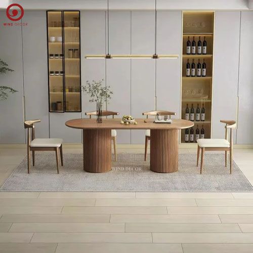  BAC-174 Bộ bàn ăn Soga và 4 ghế Bull 