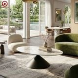  Bàn Sofa Cone Oval Ceramic 