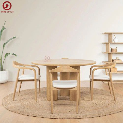  BAC-33 Bộ bàn ăn Biti và 4 ghế Neva Có Tay ASH 