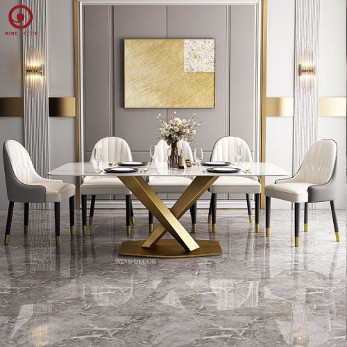  Bàn ăn Stratos Ceramic Gold 