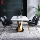  Bàn ăn Stratos Ceramic Gold 