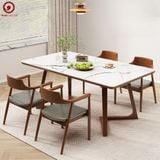  BA-93 Bộ bàn ăn Grace Ceramic và 4 ghế Hirosima 