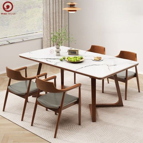  BA-93 Bộ bàn ăn Grace Ceramic và 4 ghế Hirosima 