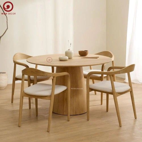  BAC-76 Bộ bàn ăn Ovini và 4 ghế Neva Có Tay ASH 