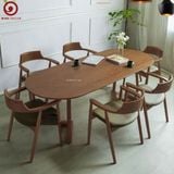  BA-55 Bộ Bàn Ăn Grace Oval và 4 ghế Hirosima 