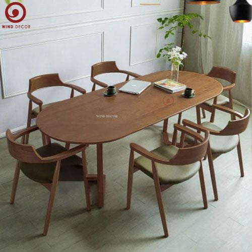  BA-55 Bộ Bàn Ăn Grace Oval và 4 ghế Hirosima 