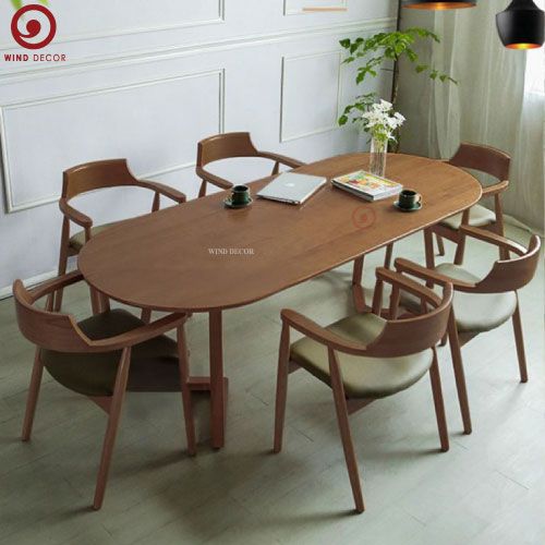  BA-55 Bộ Bàn Ăn Grace Oval và 4 ghế Hirosima 