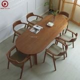  BA-55 Bộ Bàn Ăn Grace Oval và 4 ghế Hirosima 